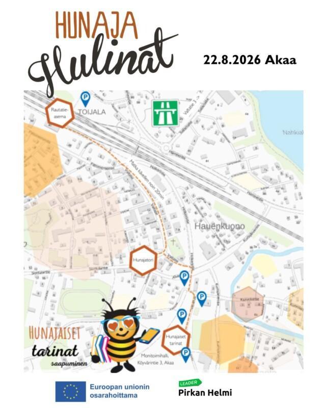 Hunajahulinoiden kartta sijainti.