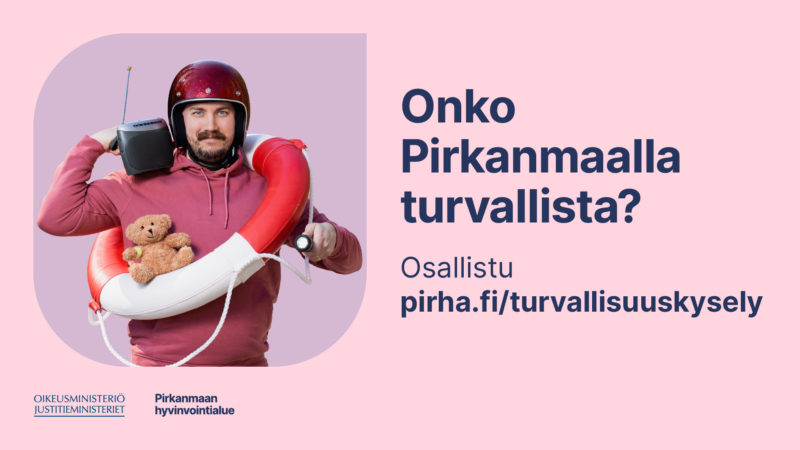Pirhan mainos turvallisuuskyselystä.