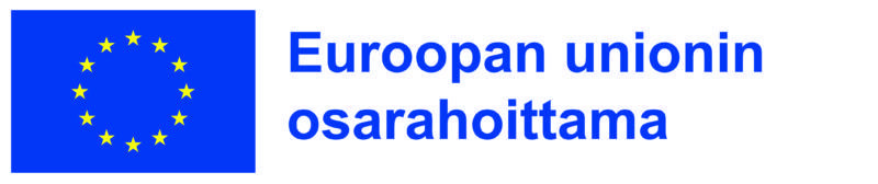 EU lippu ja teksi Euroopan unionin osarahoittama.